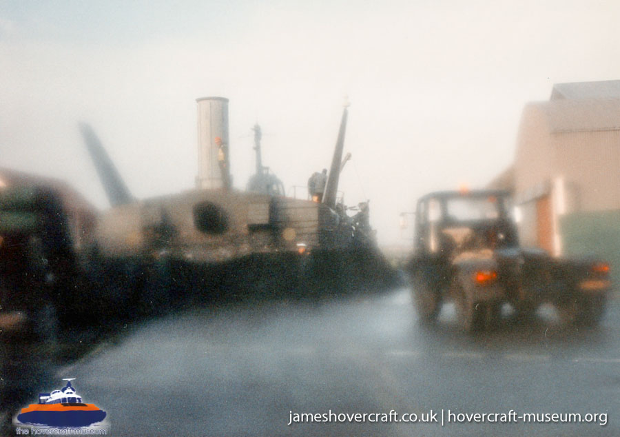 BH7 being moved to The Hovercraft Museum -  (credit: The <a href='http://www.hovercraft-museum.org/' target='_blank'>Hovercraft Museum Trust</a>).